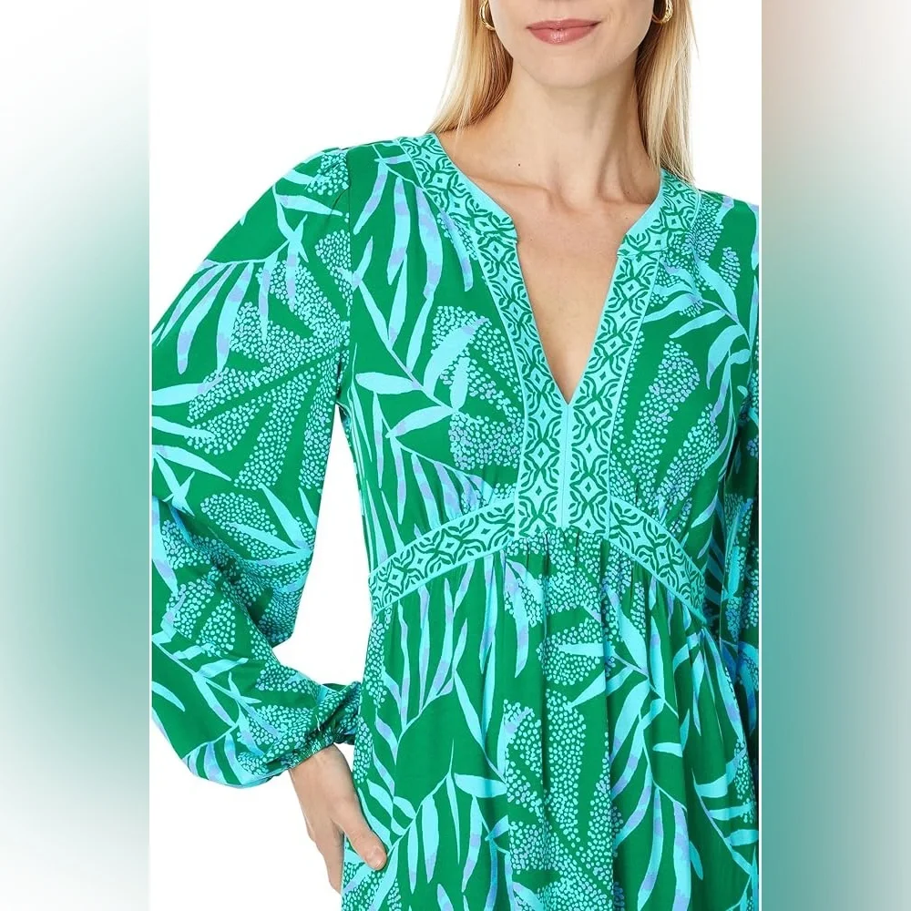 Lilly Pulitzer Wexlee Maxi - Green It’s a Jungle Out There - Picture 3 of 6